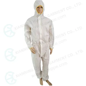 All seams bounded safety coverall high quality disposable coverall