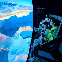 Cinéma Volant en Dôme Version Projecteur Théâtre Volant Aventure 3D à Œil Nu Passionnante pour Musées et Parcs de Divertissement