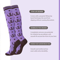 Chaussettes de compression montantes à soutien gradué, vente en gros, pour voyage, avion, infirmière, coureur, OEM
