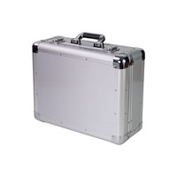 Boîtier en aluminium personnalisé pour mallette, avec insert en mousse DIY, étui verrouillable pour instruments, outils et accessoires, avec intérieur en mousse pré-découpée