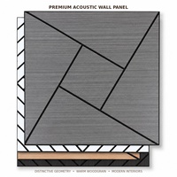 Panneaux acoustiques en feutre PET de 12x12 pouces, lot de 16 panneaux muraux insonorisants en placage de bois pour l'intérieur de la maison et du bureau
