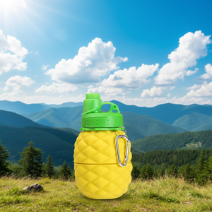 Botella de Agua Plegable de Silicona de Colores para Niños, Libre de BPA, Reutilizable, para Beber Directamente, para Viajes, Campamentos, Senderismo y Excursiones - Product Image 5