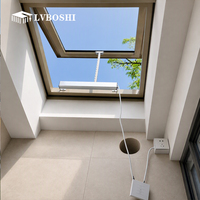 Fenêtre de toit fixe en alliage d'aluminium à grand angle, insonorisée, isolante thermiquement, à double vitrage, pour sous-plancher