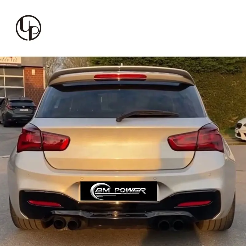 New veröffentlicht produkt heckschürze diffusor spoiler boot lip doppel seiten doppel tipps für 1 serie F20 LCI M2C stil hinten lip