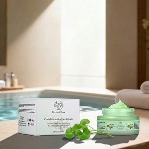 Krim Wajah Pelembap Fermented Centella Asiatica Madecassoside <span class=keywords><strong>Ceramide</strong></span> Menenangkan Memperbaiki Barrier Menghidrasi Meningkatkan Elastisitas - Product Image 6