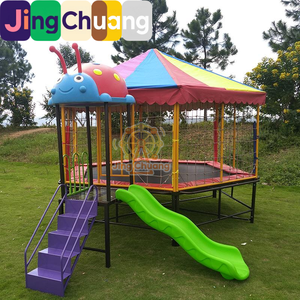 Grand <span class=keywords><strong>trampoline</strong></span> de maternelle, lit de rebond extérieur, équipement de terrain de jeu intérieur, aire de jeux carrée extérieure pour enfants - Product Image 3