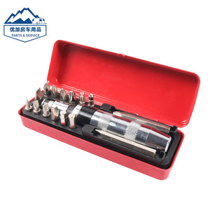 Juego de destornilladores multibrocas cromados Phillips de grado industrial, 20-40 piezas, para reparación automotriz - Product Image 1
