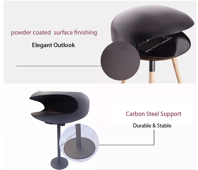 Cocoon Hanging Bioethanol Fireplace Real Flame Ethanol Burner