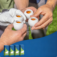 Verres à shot de golf GoSports Shots avec couvercles - Lot de 12 - Cadeaux de golf amusants pour hommes