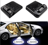 Projecteur de logo de porte sans fil pour voiture, projecteur laser LED, projecteur d'ombre fantôme, lumière de bienvenue, logo personnalisable pour Ford Nissan Toyota