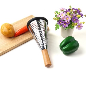 Portable Comfortable Wooden <strong>Handle</strong> Manual Vegetable Chopper Fruit <strong>Slicer</strong> Cheese Grater Kitchen Gadget - Product Image 6