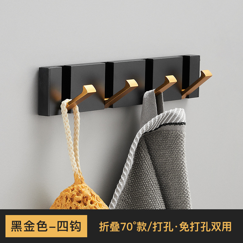 Black and gold four hooks (70 degrees)