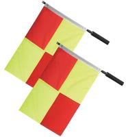 Gahumi Drapeaux d'arbitre de football Promotion Juge de football Linesman Ligne de touche Fair Play Drapeaux de match sportif Équipement d'arbitre