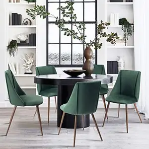 2024 nuovo stile di alta qualità sedie da pranzo moderne e soggiorno sedie universali imbottite sedia di lusso con gamba in metallo nero