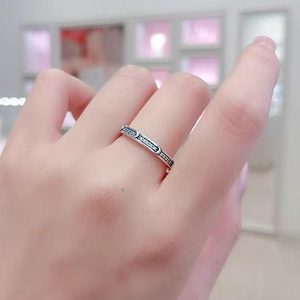 Anillo <span class=keywords><strong>de</strong></span> joyería <span class=keywords><strong>de</strong></span> alta gama para mujer, con diseño <span class=keywords><strong>de</strong></span> hoja caída rosa y circonita, con cadena plateada, para fiesta, <span class=keywords><strong>de</strong></span> fabricante mayorista, Panjia Outlet HS - Product Image 6