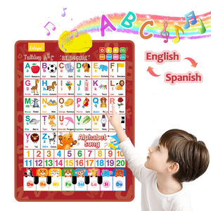 Póster Educativo Bilingüe con Sonido, Póster del <span class=keywords><strong>Alfabeto</strong></span> con Sonido, Venta al por Mayor en China, Juguete Educativo, Tabla Fonética, Gráficos de Audio para Niños - Product Image 1