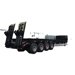 โครงเทรลเลอร์แบบต่ำเตียงเหล็ก4แกนความจุมากกว่า30ตันโครงเทรลเลอร์แบบต่ำ - Product Image 2
