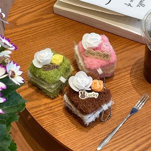 Jolie poupée porte-clés en <span class=keywords><strong>peluche</strong></span> en forme de gâteau, pendentif sac à pâtisserie chocolat, rembourrage en coton PP, polyester, 8 cm, unisexe, à partir de 14 ans - Product Image 2