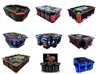 Machine de jeu de pêche à 6 joueurs avec construction métallique, interface en anglais, compatibilité 110V/220V, garantie de 3 ans
