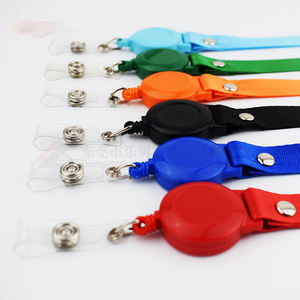 カスタム昇華プリントポリエステル製ランヤード、オフセット印刷名札、プラスチックカードホルダーフック、オリジナルロゴデザイン - Product Image 3