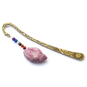 Marcapáginas <span class=keywords><strong>de</strong></span> Metal Vintage Único con Piedras Preciosas en Bruto, Energía Religiosa, Bronce con 7 Chakras, Cristales Curativos, Ideal como Regalo - Product Image 4