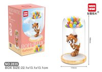 Cadeau de la Saint-Valentin à la mode Nano brique modèle jouets ensembles de blocs de construction Design attrayant ours Panda jouet de dessin animé en plastique