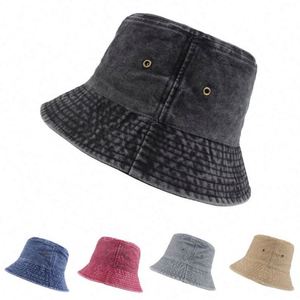 Chapeau Bob en Jean Lavé Unisexe Personnalisé avec Logo Brodé 3D, Réglable, pour Hommes et Femmes, Idéal pour l'Été et les Activités de Plein Air - Product Image 2