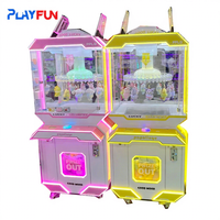 Jeux Playfun Lucky Prize Machine 40 Clips POPO Clamp Prize Tech Space Bunny Rabbit Clip Gift Game Machine