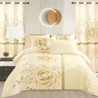Ensemble de draps de lit extra-larges avec rideaux - Produits de literie en gros - Ensemble de draps de lit 8 pièces