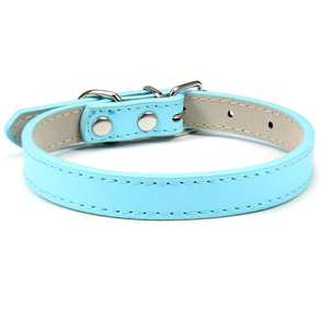 Collar de Perro Ajustable de Cuero PU Impermeable de Primera Calidad, con Remaches Anti-Mordidas, Hebilla de Metal Monocromática para Perros Pequeños y Medianos, Gatos, Uso Diario - Product Image 6