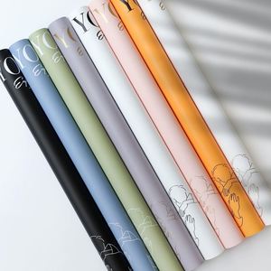 กระดาษห่อดอกไม้พลาสติกกันน้ำลาย Jane Eyre ขนาด 58*58 ซม. 20 ชิ้น/ถุง หลายสีให้เลือก ขายดี สำหรับร้านดอกไม้ - Product Image 2