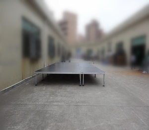 Modular Mobile Table Stage Adjustable 4 Legs Aluminum Quick Stage for Events - Product Image 3