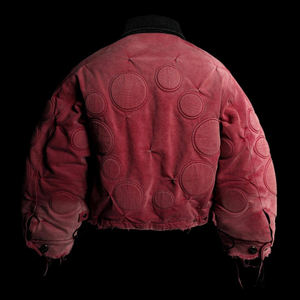 Jaket Denim Pria DiZNEW Berkualitas Tinggi, Bergaya Vintage Musim Gugur, dengan Bordir Patch - Product Image 3