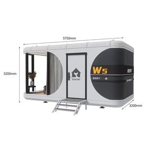 Casa de contenedores de cápsulas espaciales prefabricadas inteligentes a buen precio de nuevos materiales, casa de cápsulas modulares prefabricadas de China - Product Image 4