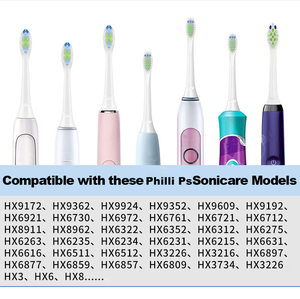 Lot <span class=keywords><strong>de</strong></span> 4 têtes <span class=keywords><strong>de</strong></span> <span class=keywords><strong>brosse</strong></span> <span class=keywords><strong>de</strong></span> rechange YBK, poils DuPont, compatibles avec HX6064, adaptées à la plupart des modèles, têtes <span class=keywords><strong>de</strong></span> <span class=keywords><strong>brosse</strong></span> à dents souples, directement <span class=keywords><strong>de</strong></span> l'usine - Product Image 2