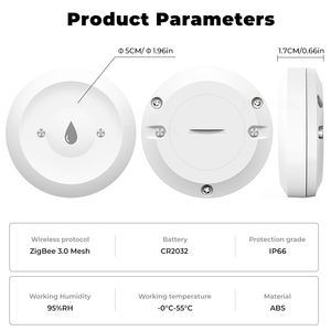 Capteur d'eau portable intelligent Tuya Wi-Fi, étanche IP66, contrôle à distance par application, détecte les fuites d'eau, fonctionne avec Alexa et Google Home - Product Image 6