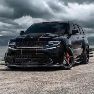Pour Jeep Grand Cherokee SRT/SRT8/Trackhawk 2012-2021 Kit carrosserie 4 pièces : extensions de jupes latérales, séparateurs, lames de pare-chocs et ailerons - Product Image 3