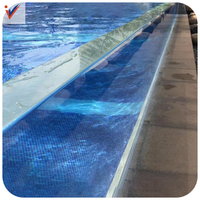 Piscine de nage à contre-courant extérieure en acrylique Plexi de haute qualité et au meilleur prix, murs en verre de piscine en acrylique transparent