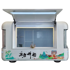 Carrito de Comida Eléctrico, Remolque Móvil con Cocina Completa, Carrito de Snacks para Comida Rápida y Servicios para Eventos - Product Image 1