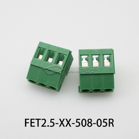 Bloque de Terminales de Cableado para PCB Tipo Tornillo con Paso de 5.08mm DG129R, Conector Modular Ensamblable 2P 3P, Tira de Terminales para Placa de Circuito