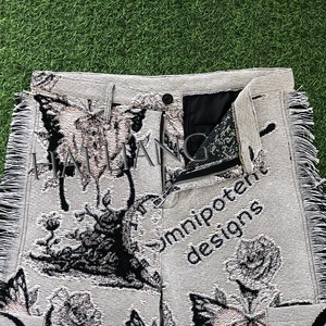 نسيج البضائع السراويل النساء عالية الجودة سستة Wideleg و السراويل الفضفاضة الفتاة مضيئة السراويل السراويل - Product Image 3