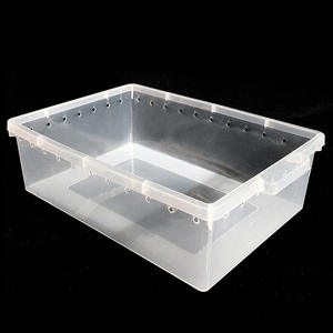 Vente en gros Boîte d'élevage de reptiles Araignée Lézard Gecko Hamster Serpent Tortue Beetle Boîte d'élevage Transparent Pet House - Product Image 6