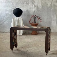 Table console en bois moderne du milieu du siècle Restaurant Hôtel Villa Appartement de luxe Antique Canapé Table Couloir Mobilier artistique