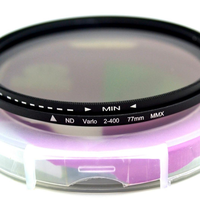 Filtre ND Variable de Haute Qualité et Durable, Réglable ND2-ND400, Filtre à Densité Neutre pour Appareils Photo Reflex Numériques, Plusieurs Tailles Disponibles