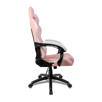 Chaise de jeu OEM confortable avec accoudoirs réglables, en cuir PVC, avec coussin cervical et repose-pieds, inclinable, pour la maison et le bureau