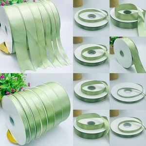 Classic Solid Fabric <b>Ribbon</b> Smooth Surface For Wreath Candle And Home Ornament - Product Image 4