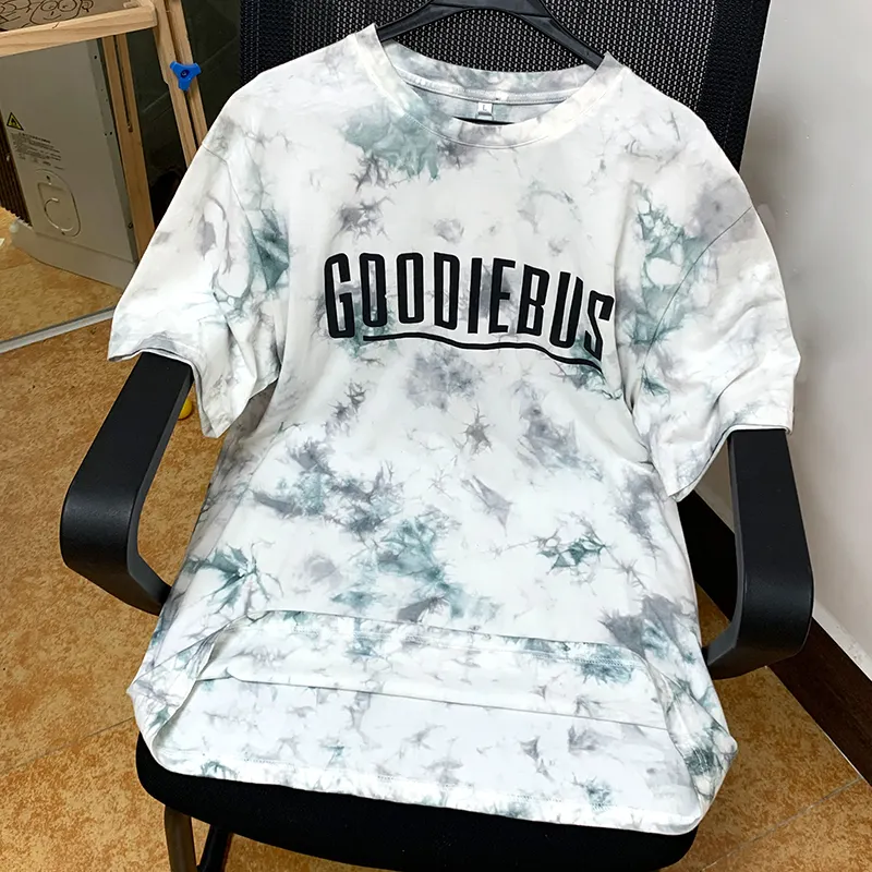 Camiseta com logotipo personalizado 100% algodão para homens, camiseta boxy Streetwear com ajuste em branco