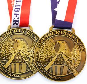ที่กำหนดเองราคาถูกว่างเปล่ามาราธอนวิ่งเหรียญทองกีฬาโลหะเหรียญฟุตบอลด้วยริบบิ้น - Product Image 6