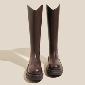 Botas de Motociclista Clásicas Más Vendidas para Mujer, con Plataforma, Forro Polar, Altura Media/Pierna, Cierre Deslizante, para Todas las Estaciones - Product Image 4