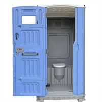 Conteneur de toilettes mobile en HDPE portable, léger, facile à installer, cabine sanitaire pour la construction, les événements et la location